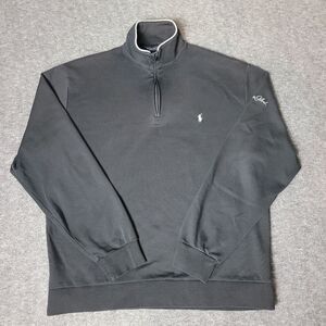 Polo by Ralph Lauren Men's Black Quarter-Zip Sweater